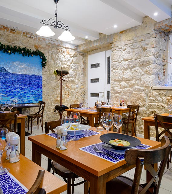 Haus mit Restaurant - Blick auf die Altstadt von Dubrovnik