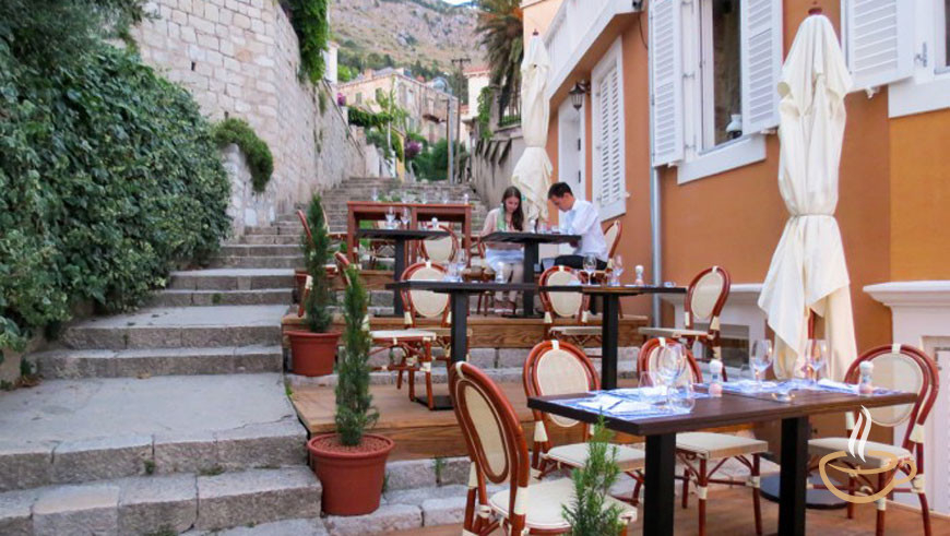 Haus mit Restaurant - Blick auf die Altstadt von Dubrovnik