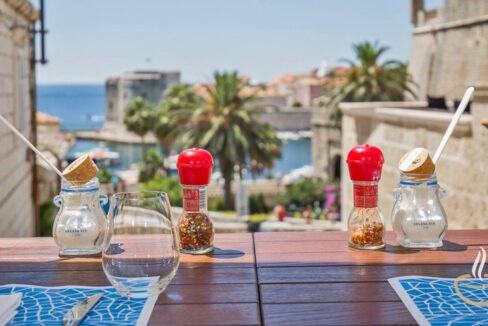 Haus mit Restaurant - Blick auf die Altstadt von Dubrovnik