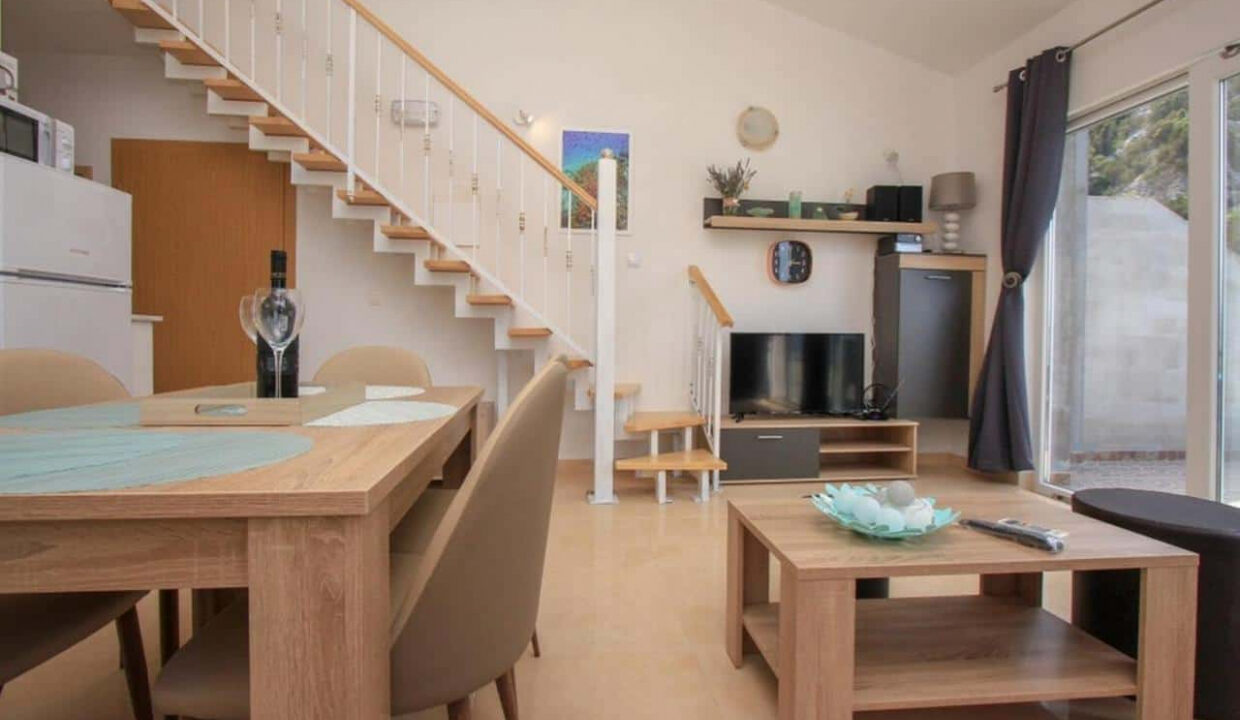 Traditionelles Haus am Meer auf der Insel Hvar